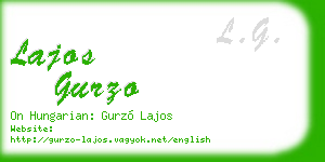 lajos gurzo business card